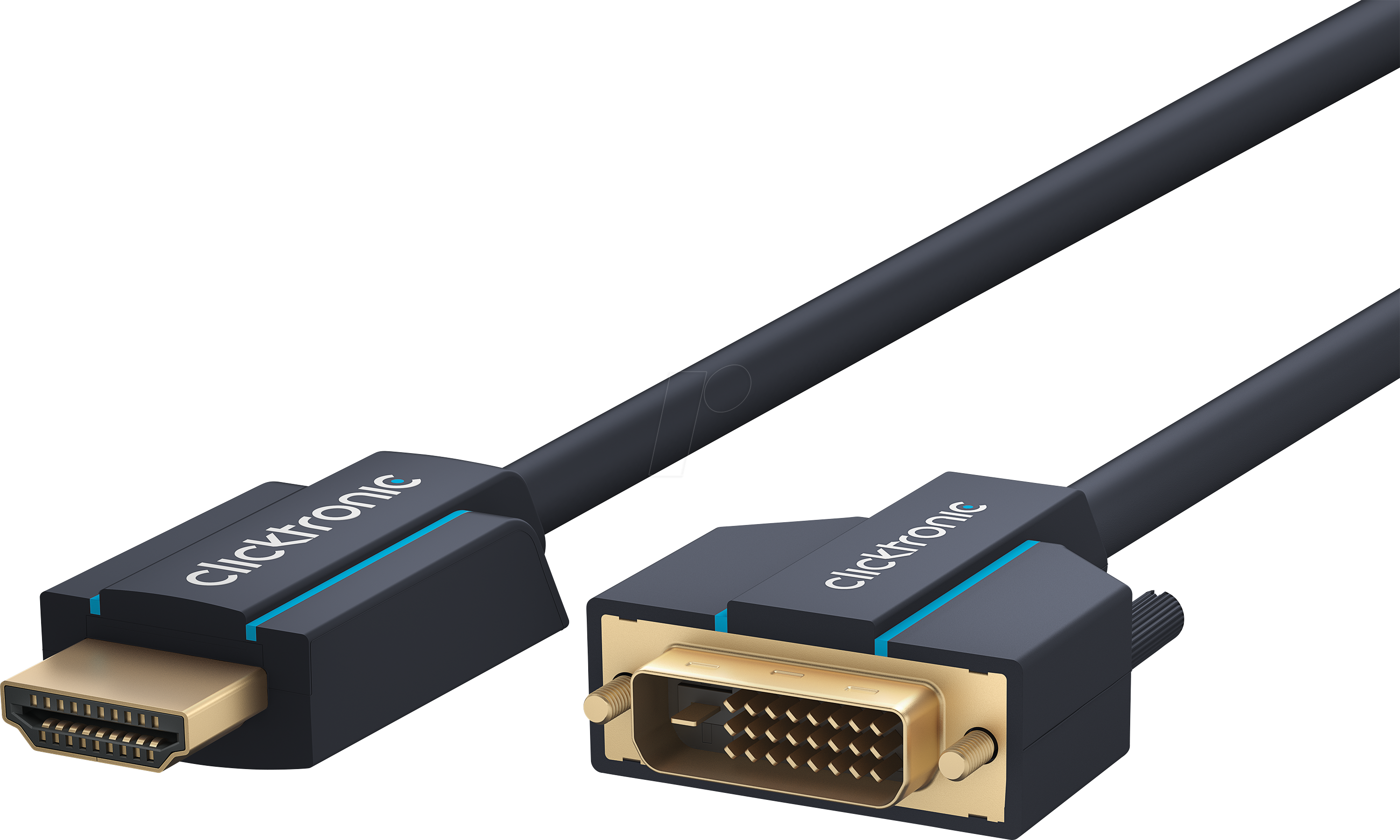 4040849703447 - CLICK 70344 - Kabel HDMI-St  DVI-D 24 +1 St WQXGA 60 Hz 75 m