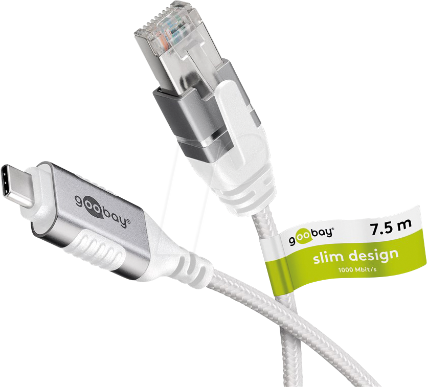 4040849743900 - GOOBAY 74390 - Netzwerkadapter Kabel USB 31 Typ C Gigabit Ethernet 75 m