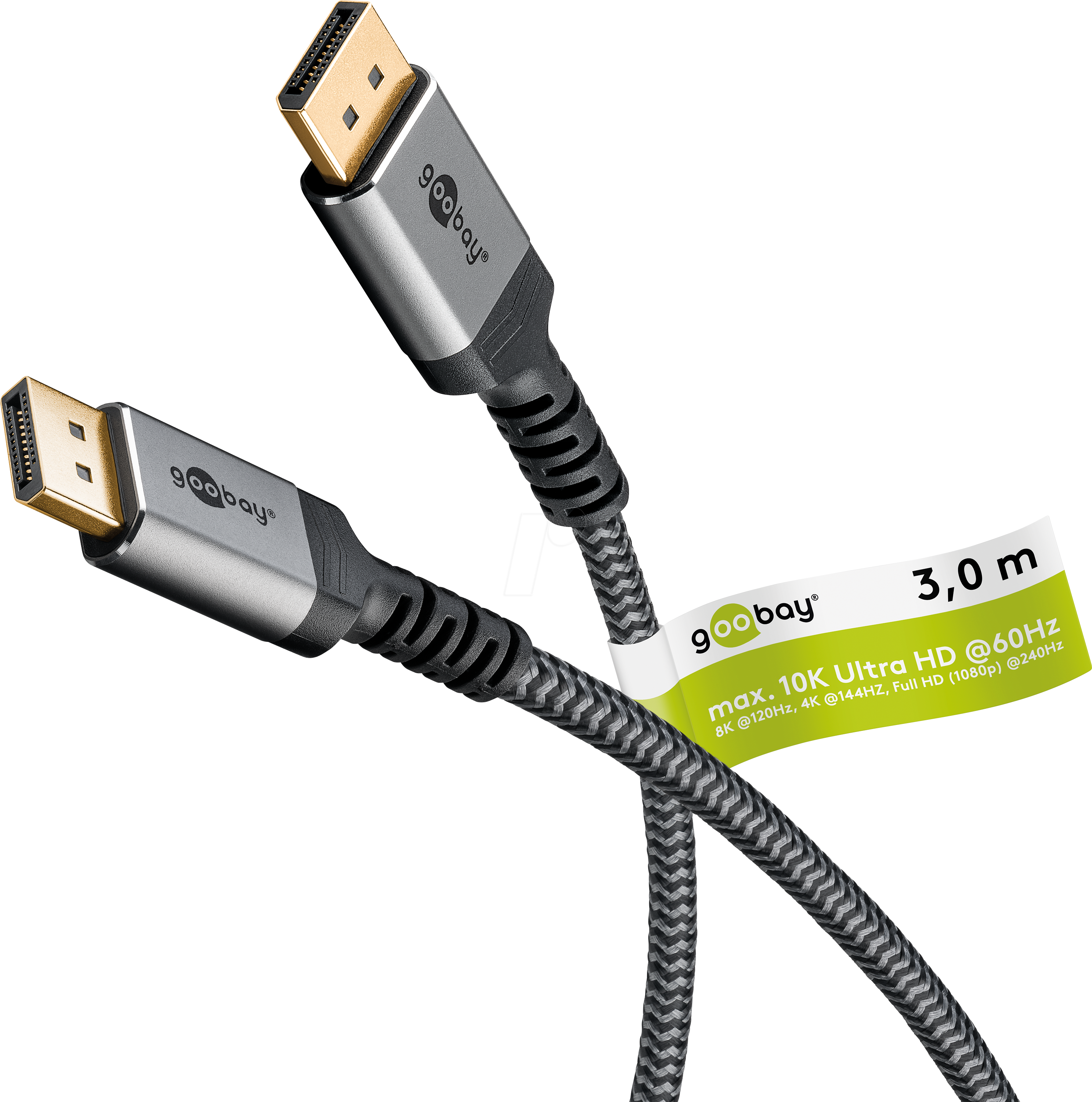 4040849756818 - GOOBAY 75681 - DisplayPort 21 Kabel 8K 120 Hz 54 Gbit s 30 m