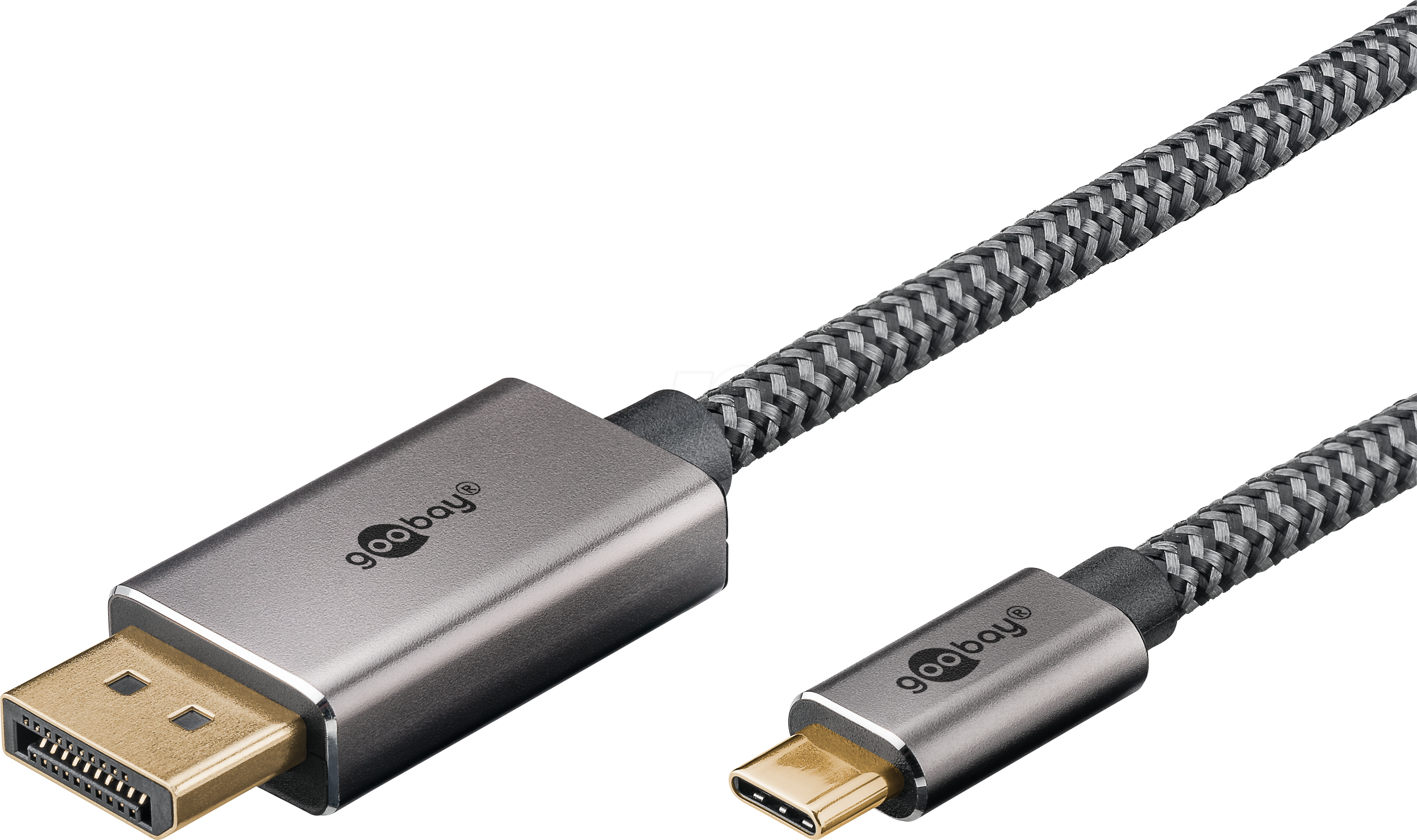 4040849757082 - USB-C 31DisplayPort Kabel 20 m silber schwarz 4040849757082 Goobay 4040849757082 - USB-C 31DisplayPort Kabel 20 m silber schwarz 4040849757082 Goobay