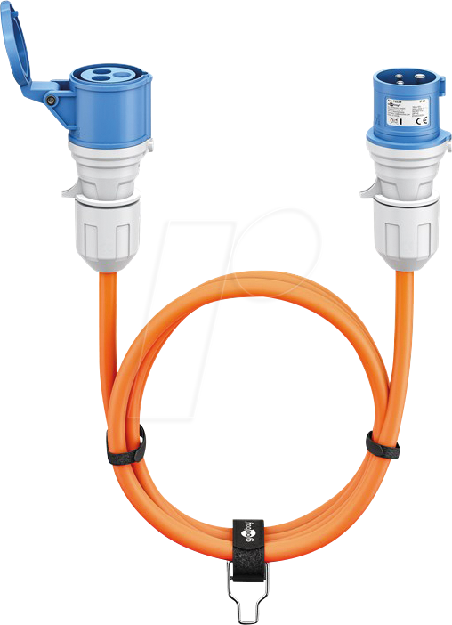 4040849762284 - GOOBAY 76228 - 5m CEE Camping Verlängerungskabel 16A   230V orange