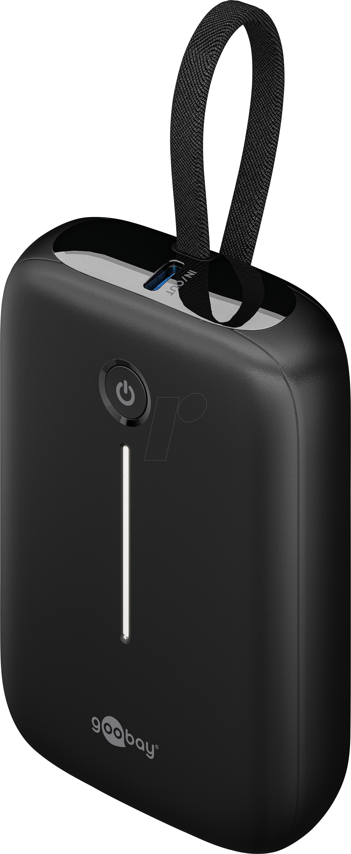 4040849762512 - GOOBAY 76251 - Powerbank Li-Po 10000 mAh 20 W USB-A 2x USB-C mit Kabel