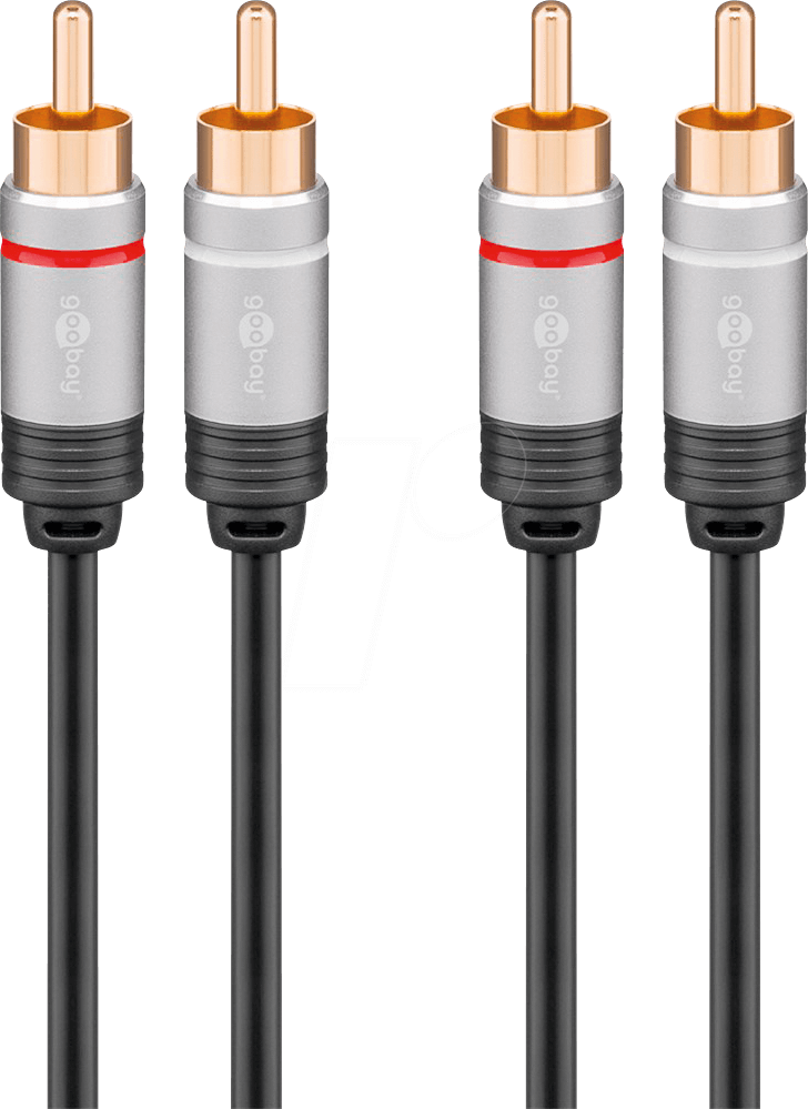 4040849773372 - GOOBAY 77337 - Cinch Audio Anschlusskabel Stereo