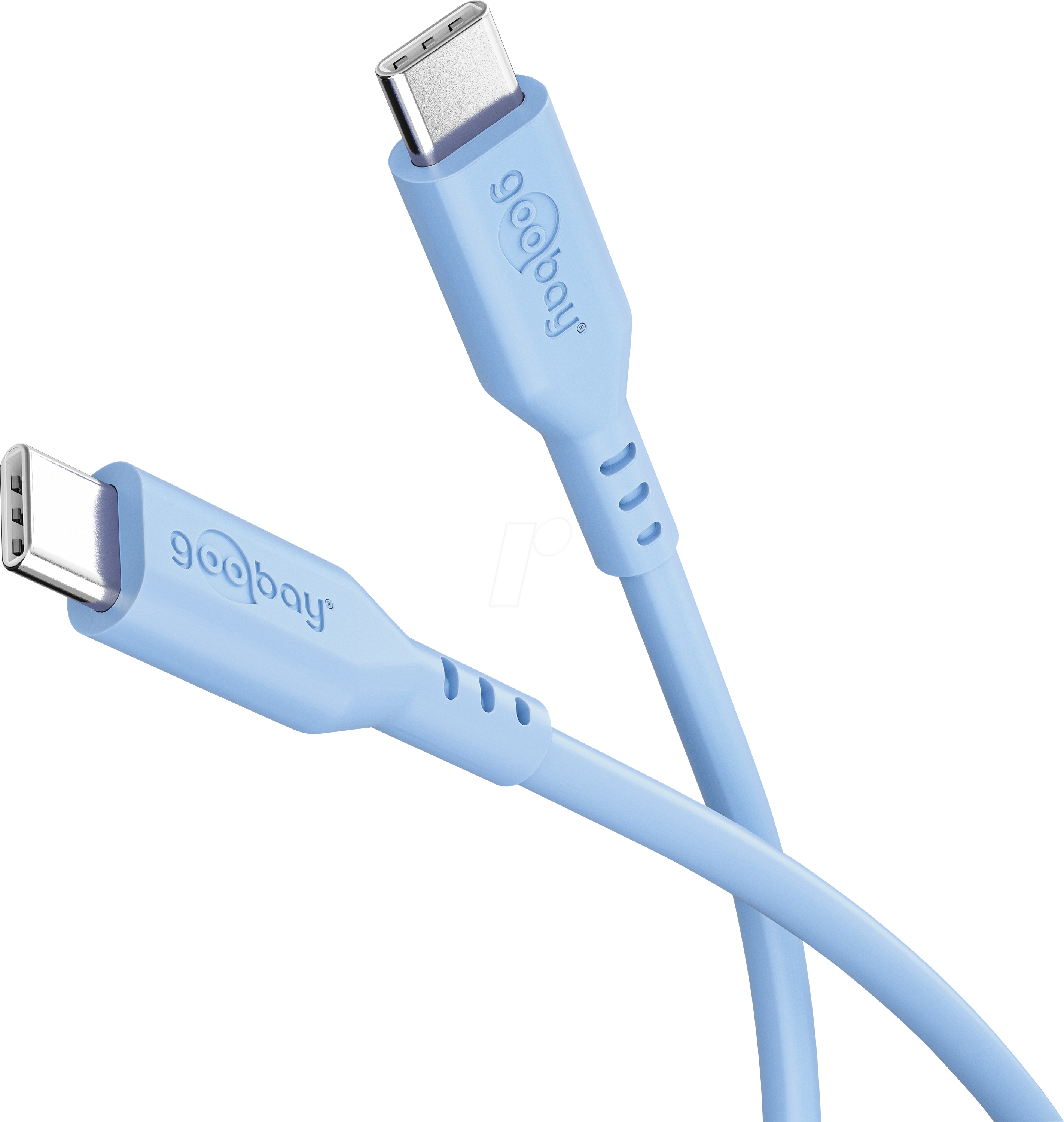 4040849777417 - GOOBAY 77741 - Sync- & Ladekabel USB-C > USB-C Silicon 15 m blau