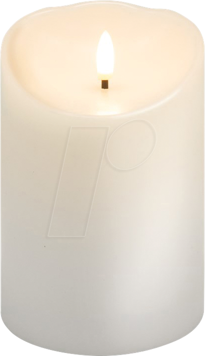 4040849777769 - GOOBAY 77776 - LED Echtwachskerze weiß warmweiß mit Timer 10x15 cm