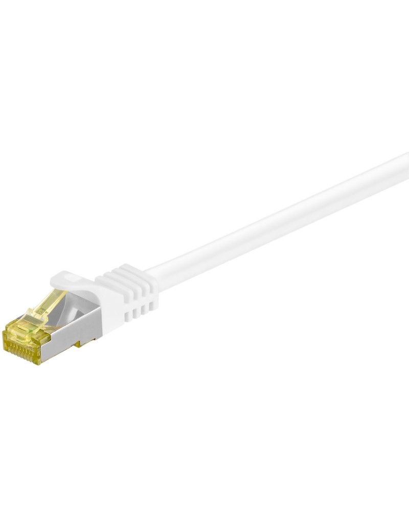 4040849910944 - RJ45 Patchkabel cat 6A s ftp (PiMF) 500 MHz mit cat 7 Rohkabel - lszh halogenfreier Kabelmantel Kupfer RJ45 (cat 6A) Stecker weiß 3 m (91094)