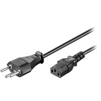 4040849936173 - goobay NK 122 S-200 - Stromkabel - IEC 60906-1 (S) zu IEC 60320 C13 - 2 m - Schwarz