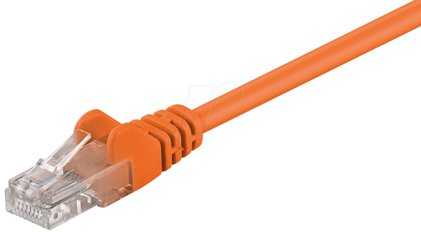 4040849952159 - PATCH-C5U 05 or - 05m Cat5e U UTP-Netzwerkkabel orange RJ45 (95215) - Goobay
