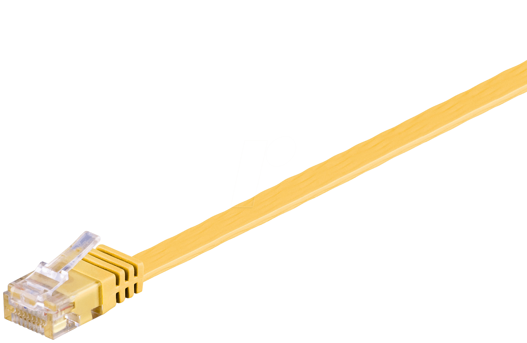 4040849962967 - CAT 6A flat-patch cable U UTP yellow - Gelb - 05 m