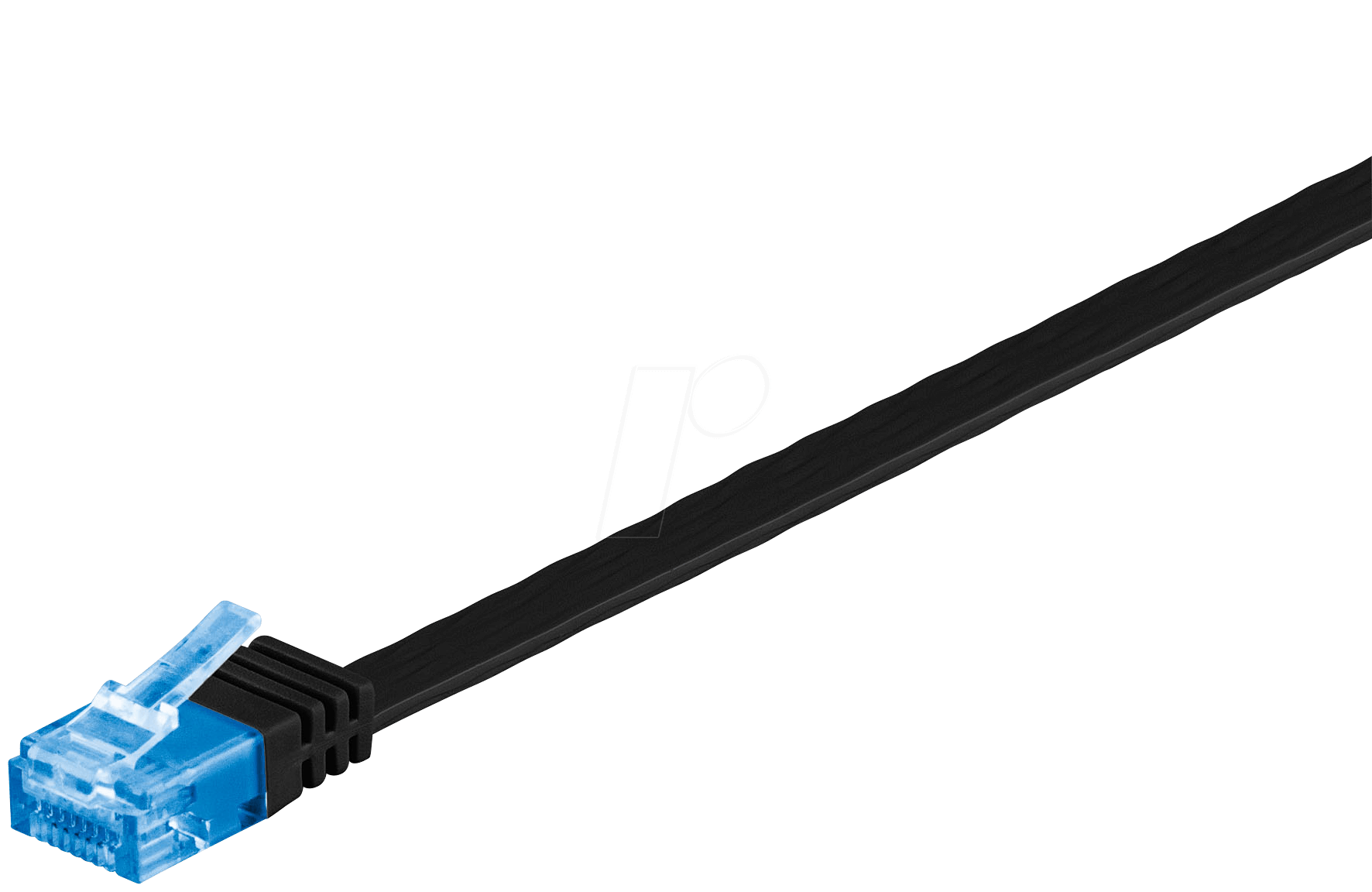 4040849963124 - 96312 - Cat6a Flachkabel schwarz 1 m (96312) - Goobay