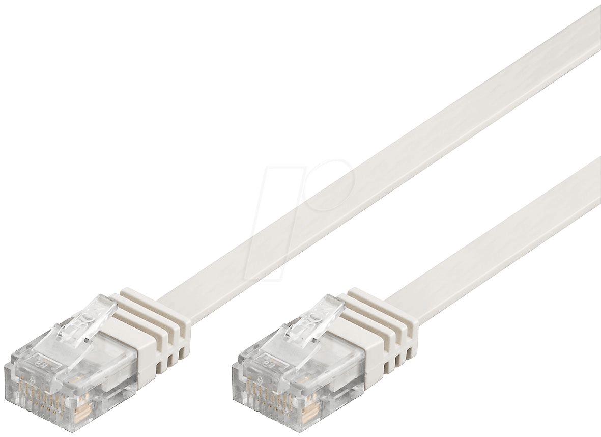 4040849963698 - GOOBAY 96369 - Cat6a Flachkabel weiß  10 m