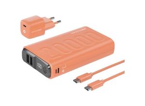 4040895009197 - PB-20000 Power Pack Powerbank 20000 mAh Li-Ion usb usb-c® Orange - Realpower