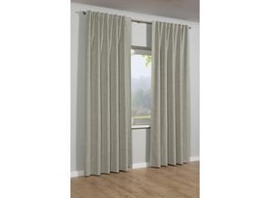 4040976253389 - Gardine SEHLBACH Schal Blackout Struktur Gr 1 beige (natur) B140cm H175cm Polyester Gardinen mit Gardinenband und verdeckten Schlaufen