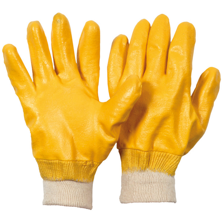 4041095913512 - Soleco® Nitril-Handschuhe YELLOW EN 388 Kat II vollbeschichtet ge