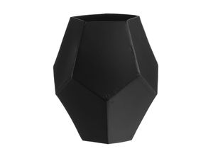 4041104076436 - casa NOVA Vase SCANDI (BHT 15x20x15 cm) BHT 15x20x15 cm schwarz Blumenvase Blumengefäß