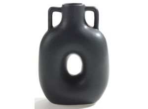 4041104081393 - casa NOVA Vase STATURE (BHT 1460x20x720 cm) BHT 1460x20x720 cm schwarz Blumenvase Blumengefäß