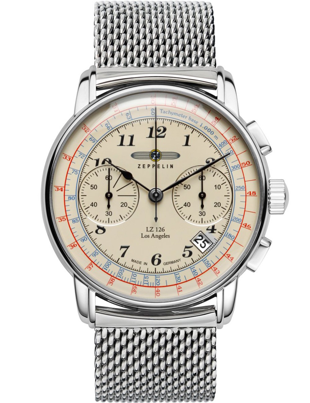 4041338761405 - Zeppelin 7614M-5 Herrenuhr Los Angeles Chronograph 42mm 5ATM