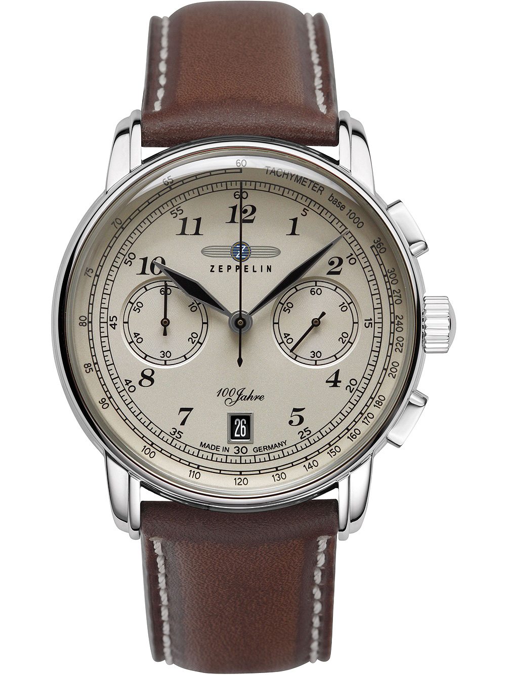 4041338767469 - Zeppelin 7674-6 Chronograph 100 Jahre Zeppelin Herrenuhr 42mm 5ATM