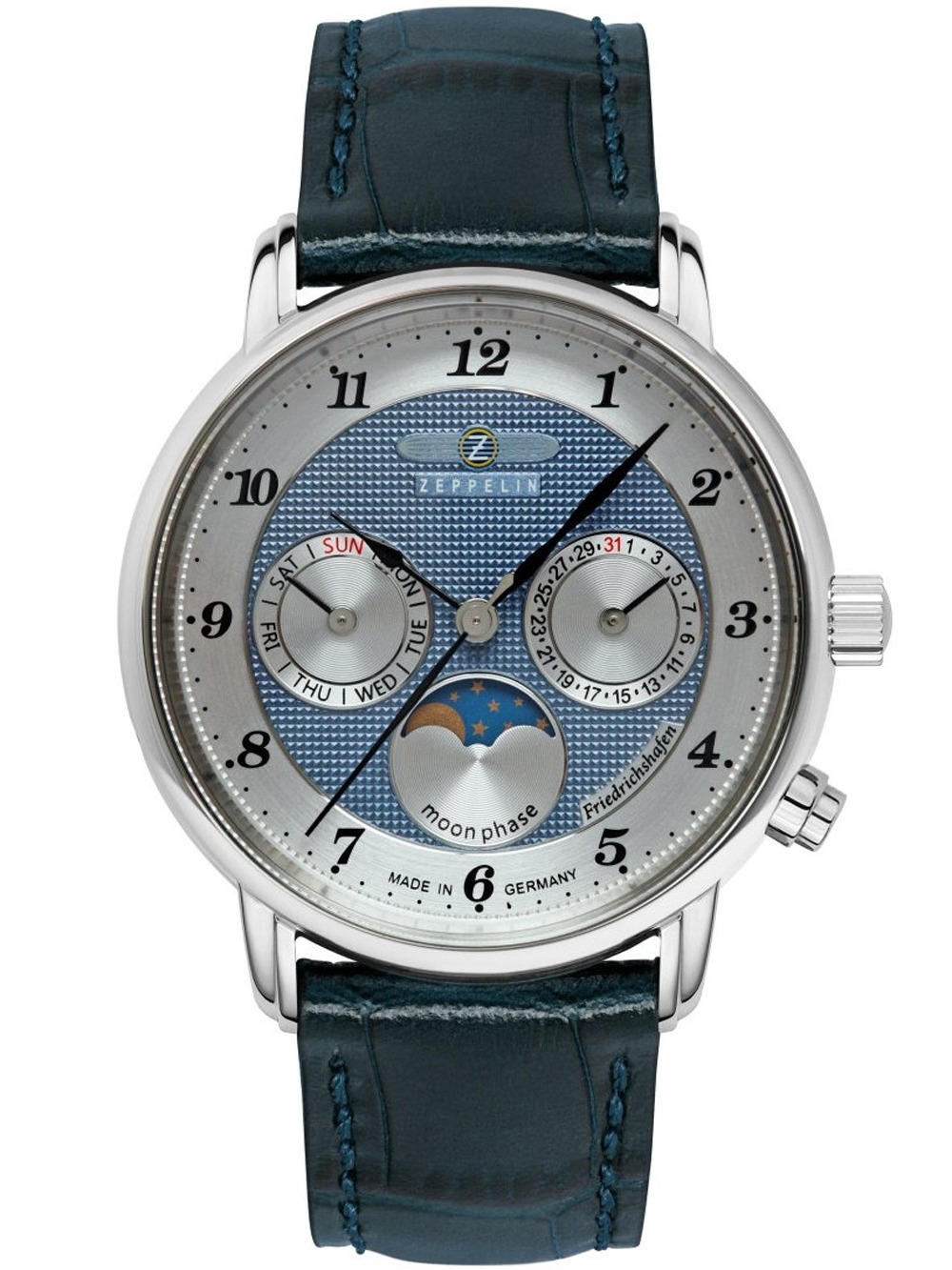 4041338853735 - Zeppelin 8537-3 Herrenuhr Friedrichshafen Mondphase 35mm 5ATM