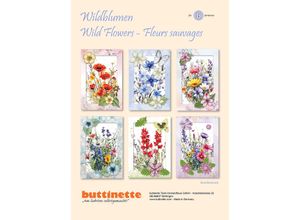 4041437806106 - 3D-Bastelmappe Wildblumen für 6 Karten