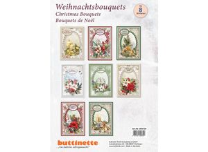 4041437806618 - 3D-Bastelmappe Weihnachtsbouquets für 8 Karten