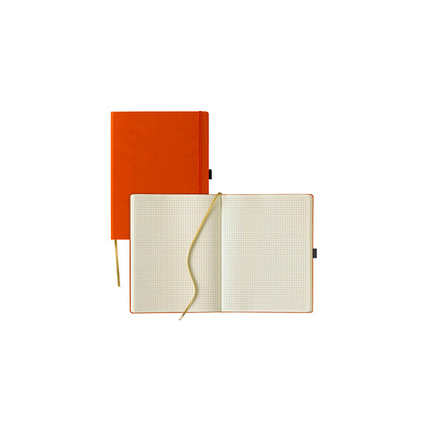 4041445005386 - Notizbuch Tucson ca DIN A4 kariert orange Hardcover 192 Seiten 4041445005386 Lediberg