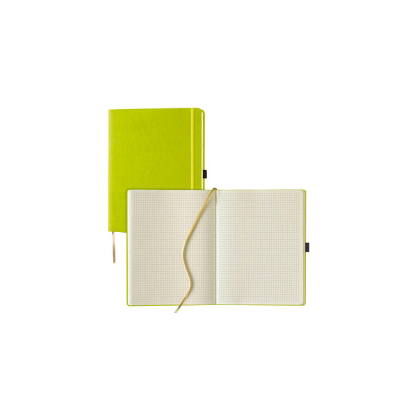 4041445005416 - Notizbuch Tucson ca DIN A4 kariert lemongreen Hardcover 192 Seiten 4041445005416 Lediberg