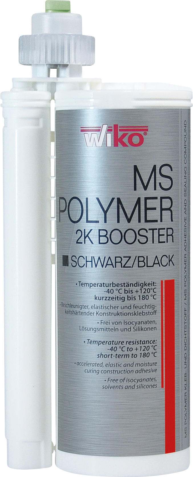 4041464001741 - WIKO 101751 - 2-K Kleb- und Dichtstoff auf MS-Polymer-Basis 490 ml schwarz
