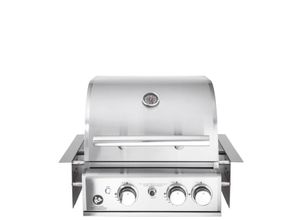 4041571009593 - Hochwertiger Einbau Gas-Grill Top Line ALLGRILL CHEF S aus Edelstahl Top-Einsteiger mit 2 Brennern und Backburner