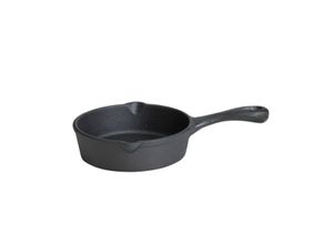 4041571045324 - AllGrill Gusseisen-Minipfanne rund schwarz 10cm Durchmesser für alle Herdarten