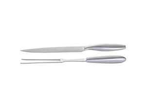 4041571098184 - Paella World Robustes Edelstahl Tranchier-Set 2-teilig Messer und Gabel ideal für Grill und BBQ