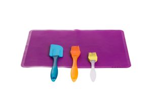 4041571098191 - Haushalts- und BBQ-Set 1x Pinsel 18x3cm 1x Pinsel 22x4cm 1x Schaber 23x5cm 1x Matte 38x28cm spülmaschinengeeignet