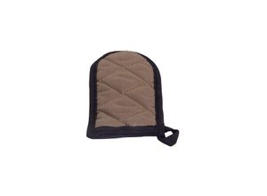 4041571098269 - Hitzebeständiger Stiel- und Pfannengriffschutz 14 x 5 cm - dunkelbeige - für Gusseisengeschirr - langlebig und robust - 100% Polyester - bis Ø 28 cm