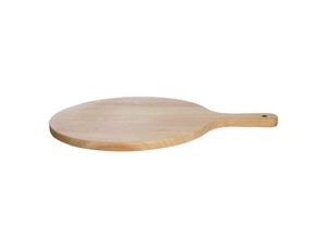 4041571098627 - ALLGRILL Holzbrett Ø 30 cm mit Handgriff - Ideales Servierbrett für Pizza Flammkuchen und mehr