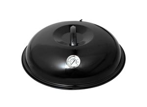 4041571099457 - Stahlblech-Backhaube Ø 42 cm mit Thermometer und Abdampfvorrichtung Perfekt für Pizza Flammkuchen und mehr!