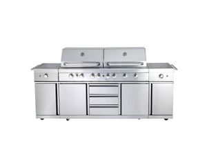 4041571109101 - AllGrill EXTREM - Volledelstahl Außenküche mit Air-System 352 kW 6-flammig