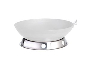 4041571119995 - ALLGRILL Wokring aus Edelstahl Ø 25cm x 35cm - Standfestigkeit für Stahlwoks Ø 30cm 33cm und 35cm