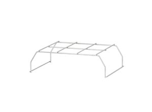 4041571198112 - Praktisches Edelstahl Pizza-Rack für Multi-Kulti Grill-Systeme Maße 26 cm x 345 cm x 10 cm Für 2 Pizzen gleichzeitig Ohne Pizzasteine