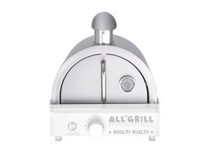 4041571220110 - Edelstahl Pizzahaube Ø 43 cm für Multi-Kulti Grill-Systeme robust & langlebig einfache Montage bis 350°C inkl Kamin