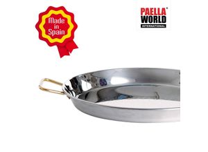 4041571222701 - Paella World Original spanische Paella Pfanne Typ Valenciana 46cm Edelstahl