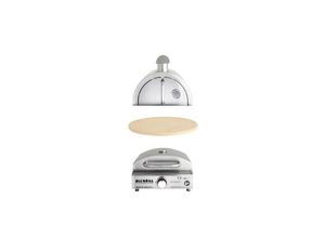 4041571919519 - Multi-Kulti Gasgrill mit Pizzastein und Gussgrillplatte tragbar Ø 33 cm Pizzastein Abmessungen 42 x 51 x 25 cm + umfangreiches Zubehörangebot