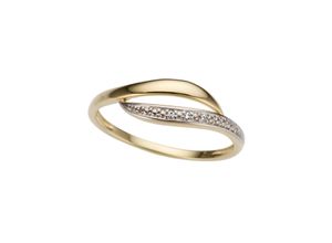 4041633008809 - Diamantring FIRETTI Schmuck Geschenk Gold 333 Damenring Verlobungsring Goldring Fingerringe Gr 17 001 ct P2 = erkennbare Einschlüsse Gelbgold 333-Diamanten 15 mm goldfarben (gelbgoldfarben weißgoldfarben) Damen Diamantringe mit Brillanten