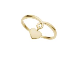 4041633013063 - Goldring FIRETTI Schmuck Geschenk Gold 333 Herz Fingerringe Gr 17 Gelbgold 333 2 mm gelb (gelbgoldfarben) Damen Fingerringe