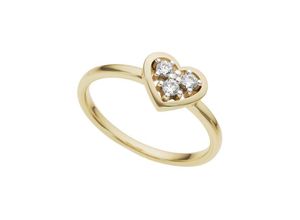 4041633028456 - Diamantring FIRETTI Schmuck Geschenk Gold 333 Damenring Goldring Diamant Fingerringe Gr 19 015 ct P2 = erkennbare Einschlüsse Gelbgold 333-Diamanten 15 mm goldfarben (gelbgoldfarben weißgoldfarben) Damen mit Brillanten