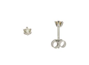 4041633993389 - Paar Ohrstecker FIRETTI Schmuck Geschenk Gold 750 Ohrschmuck Solitär Ohrringe Gr 025 ct P2 = erkennbare Einschlüsse Weißgold 585-Diamanten weiß (weißgoldfarben) Damen Ohrstecker zu Kleid Shirt Jeans Sneaker Anlass Geburtstag Weihnachten