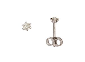 4041633993532 - Paar Ohrstecker FIRETTI Schmuck Geschenk Gold 750 Ohrschmuck Solitär Ohrringe Gr 02 ct P2 = erkennbare Einschlüsse Weißgold 585-Diamanten weiß (weißgoldfarben) Damen Ohrstecker zu Kleid Shirt Jeans Sneaker Anlass Geburtstag Weihnachten