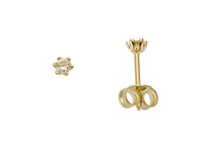 4041633993587 - Paar Ohrstecker FIRETTI Schmuck Geschenk Gold 750 Ohrschmuck Solitär Ohrringe Gr 015 ct LR = lupenrein Gelbgold 750-Diamanten gelb (gelbgoldfarben) Damen Ohrstecker zu Kleid Shirt Jeans Sneaker Anlass Geburtstag Weihnachten