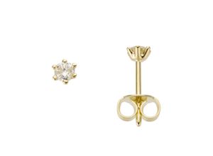 4041633993600 - Paar Ohrstecker FIRETTI Schmuck Geschenk Gold 750 Ohrschmuck Solitär Ohrringe Gr 02 ct LR = lupenrein Gelbgold 585-Diamanten goldfarben (gelbgoldfarben) Damen mit Brillant - Krappenfassung