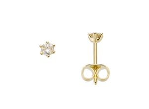 4041633993624 - Paar Ohrstecker FIRETTI Schmuck Geschenk Gold 750 Ohrschmuck Solitär Ohrringe Gr 02 ct LR = lupenrein Gelbgold 750-Diamanten gelb (gelbgoldfarben) Damen Ohrstecker zu Kleid Shirt Jeans Sneaker Anlass Geburtstag Weihnachten