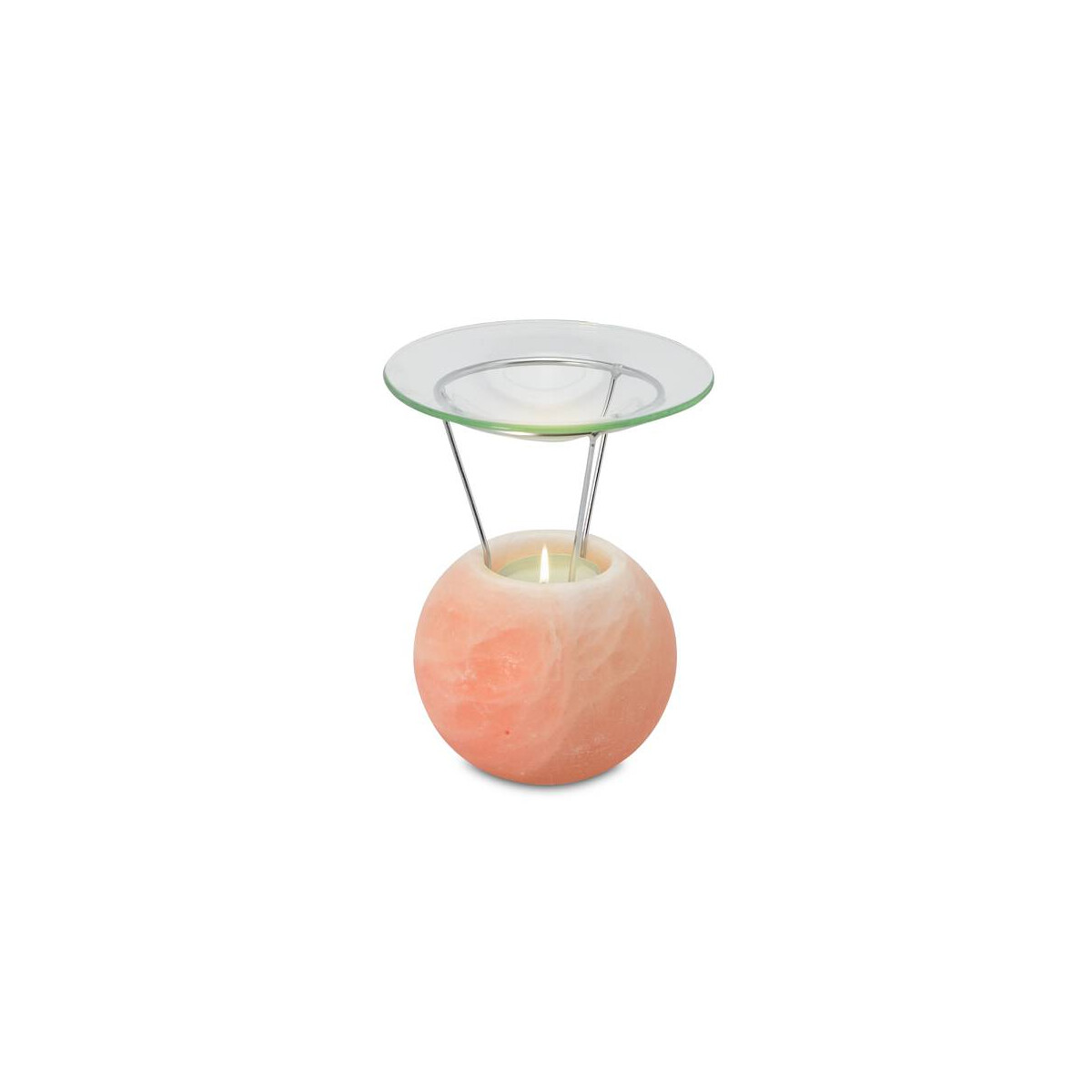 4041678004934 - Salzkristall Aromalampe PETITE BALL ca 940 g Höhe ca 14 cm